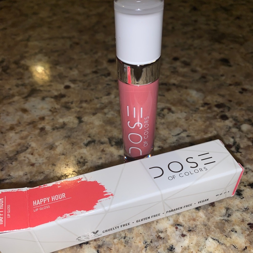 Dose of Colors Full size lip gloss in Happy Hour